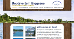 Desktop Screenshot of biggesee-tretboote.de